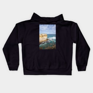 Loch Ard Gorge cliffs, Australia. Kids Hoodie